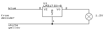 1.5V bulbs with LM317 circuit